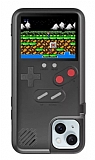 iPhone 13 Oynanabilir Tetris Gameboy Siyah Telefon Klf
