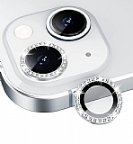 iPhone 14 Plus Crystal Silver Tal Kamera Lensi Koruyucu