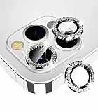 iPhone 14 Pro Max Crystal Silver Tal Kamera Lensi Koruyucu