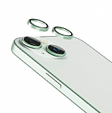 iPhone 15 Plus Metal Yeil Kamera Lens Koruyucu