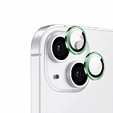 iPhone 15 Plus Safir Metal Yeil Kamera Lens Koruyucu