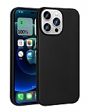 iPhone 15 Pro Max Mat Siyah Silikon Klf