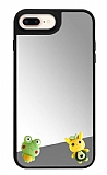 iPhone 7 Plus / 8 Plus Kurbaa Figrl Aynal Silver Rubber Klf