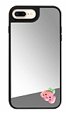 iPhone 7 Plus / 8 Plus Pembe Bulut Figrl Aynal Silver Rubber Klf