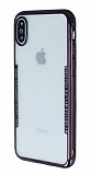iPhone X / XS Siyah Kenarl effaf Silikon Klf