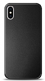 iPhone X / XS Metal Siyah Rubber Klf