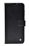 Kar Deluxe Samsung Galaxy A33 5G Kapakl Czdanl Siyah Deri Klf