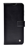 Kar Deluxe Samsung Galaxy S24 Ultra Kapakl Czdanl Siyah Deri Klf