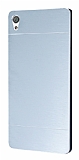 Motomo Sony Xperia XA Ultra Metal Silver Rubber Klf