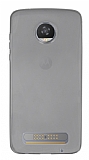 Motorola Moto Z2 Play Ultra nce effaf Siyah Silikon Klf