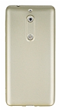 Nokia 5 Mat Gold Silikon Klf
