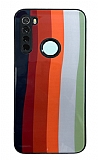 Xiaomi Redmi Note 8 Rainbow Glass Turuncu Rubber Klf