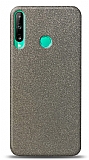 Dafoni Huawei P40 Lite E Silver Parlak Simli Telefon Kaplama