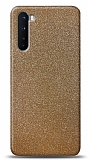 Dafoni OnePlus Nord Gold Parlak Simli Telefon Kaplama