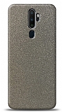 Dafoni Oppo A5 2020 Silver Parlak Simli Telefon Kaplama