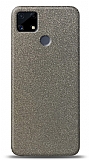 Dafoni Realme C25S Silver Parlak Simli Telefon Kaplama