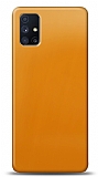 Dafoni Samsung Galaxy M51 Metalik Parlak Grnml Sar Telefon Kaplama