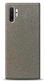 Dafoni Samsung Galaxy Note 10 Plus Silver Parlak Simli Telefon Kaplama