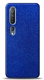 Dafoni Xiaomi Mi 10 Mavi Parlak Simli Telefon Kaplama