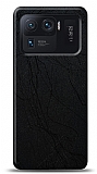 Dafoni Xiaomi Mi 11 Ultra Siyah Electro Deri Grnml Telefon Kaplama