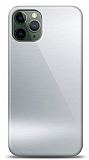 Eiroo iPhone 11 Pro Max Silikon Kenarl Aynal Silver Klf
