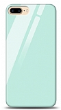Eiroo iPhone 7 Plus / 8 Plus Silikon Kenarl Mavi Cam Klf