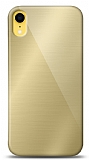 Eiroo iPhone XR Silikon Kenarl Aynal Gold Klf