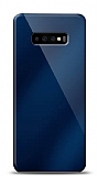 Eiroo Samsung Galaxy S10 Silikon Kenarl Aynal Lacivert Klf