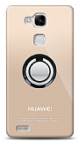 Huawei Ascend Mate 7 Siyah Tutuculu effaf Klf