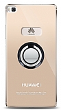 Huawei P8 Siyah Tutuculu effaf Klf