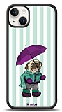 Dafoni Art iPhone 14 Plus Pug in the Rain Klf