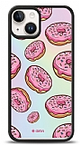 Dafoni Hologram iPhone 15 Pembe Donut Klf