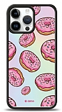 Dafoni Hologram iPhone 15 Pro Max Pembe Donut Klf