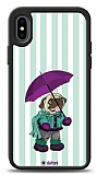 Dafoni Art iPhone XS Pug in the Rain Klf