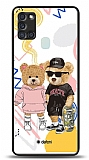 Dafoni Art Samsung Galaxy A21s Fun Couple Teddy Klf