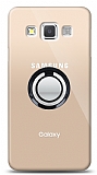 Samsung Galaxy A3 Siyah Tutuculu effaf Klf
