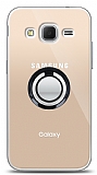 Samsung Galaxy Core Prime Siyah Tutuculu effaf Klf