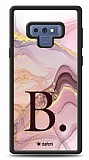 Dafoni Glossy Samsung Galaxy Note 9 Kiiye zel Harf Purple Effect Klf