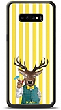 Dafoni Art Samsung Galaxy S10 Plus Coctail Deer Klf