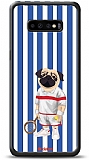 Dafoni Art Samsung Galaxy S10 Plus Tennis Boy Pug Klf