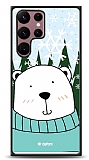 Dafoni Art Samsung Galaxy S22 Ultra 5G Snow Bear Klf