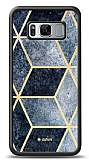 Dafoni Glossy Samsung Galaxy S8 Simli Mavi Prizma Klf