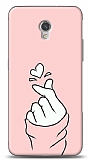 ZTE Blade V7 Pink Finger Heart Klf