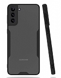 Eiroo Painted Samsung Galaxy S21 Kamera Korumal Siyah Klf