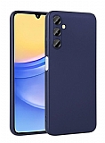 Samsung Galaxy A25 Mat Lacivert Silikon Klf