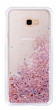 Samsung Galaxy J4 Plus Simli Sulu Rose Gold Rubber Klf