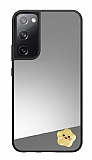 Samsung Galaxy S20 FE Yldz Figrl Aynal Silver Rubber Klf