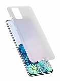 Eiroo Ghost Thin Samsung Galaxy S20 Beyaz Ultra nce Rubber Klf