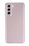 Samsung Galaxy S21 FE 5G Kamera Korumal Mat Rose Gold Silikon Klf