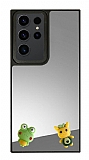 Samsung Galaxy S23 Ultra Kurbaa Figrl Aynal Silver Rubber Klf